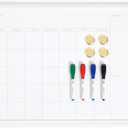 U Brands Magnetic Dry Erase Calendar Whiteboard for Wall, White Board 24x18
