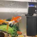 Aquarium U-V Filter 158GPH for 10-45 Gallon Small Betta Fish Turtle Tank, Internal Filter w/ Aeration Bio Sponge Green Clean Machine Green Killing Deodorization Keep Saltwater Freshwater Crystal Clear