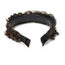 Wide Braided Headband Hoop Fashion Hair Accessories Elastic Non-slip Band for Women and Girl (Chocolate Brown)