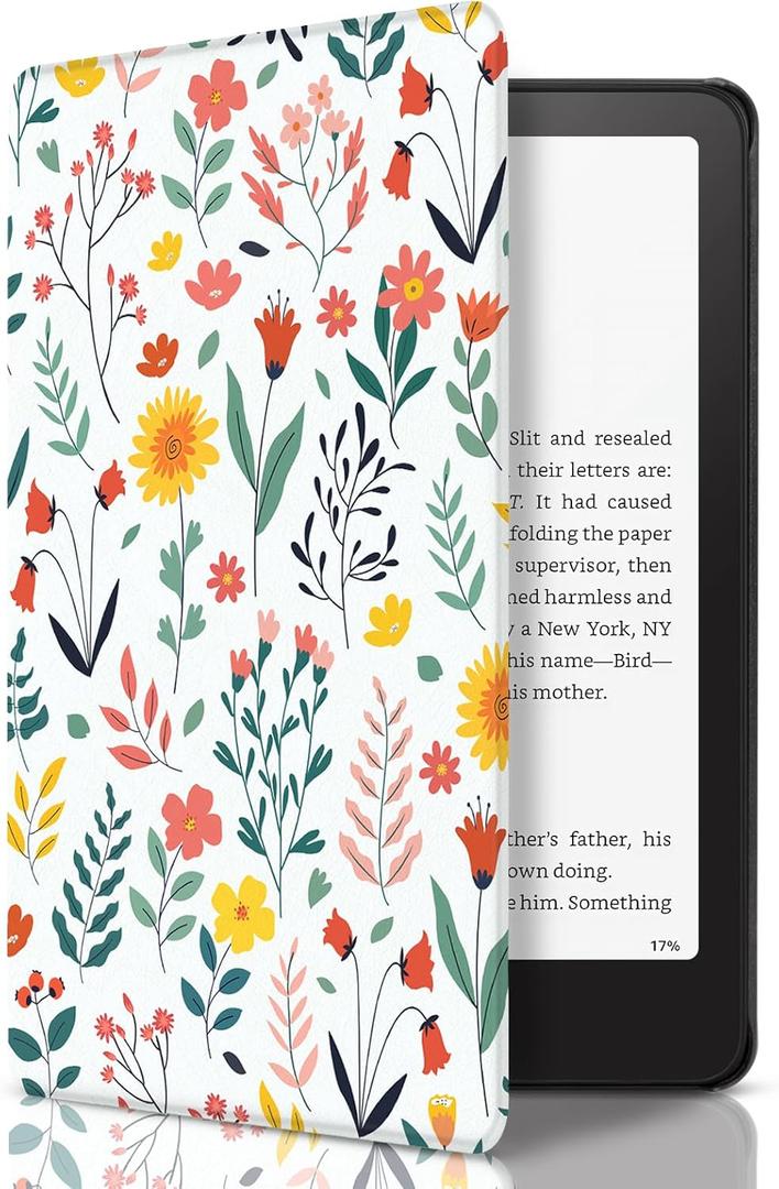 CoBak Case for Kindle Paperwhite 12th Gen 2024 (7") & Colorsoft Signature Edition - All New PU Leather Cover with Auto Sleep Wake Feature for Paperwhite Signature 2024 Released