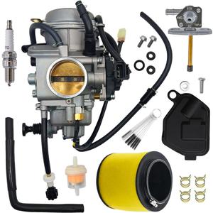16100-HN8-013 Carburetor Fit for Honda Rincon 650 TRX650 TRX650FA TRX650FGA 4x4 2003-2005 With 17254-HN1-000 Air Filter Fuel Tank Petcock
