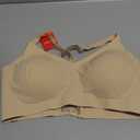Lusait Womens Wireless Jelly Bra Seamless Lace Racerback Bralette Comfort No Underwire Everyday T-Shirt Bra L