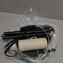 Ambimall 64'' Floor Lamps for Living Room with Remote Control and Stepless Dimmable Colors Temperature & Brightness, 9W Bulb Included(Beige Lampshade & Black Pole) (64.57 inches Round Shade)