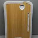 Laptop Bed Desk, Foldable Lap Desk, Portable Lap Table, Laptop Stand with Cup Holder & Tablet Slot & Lifting Handle for Working Writing Drawing & Eating - Wood