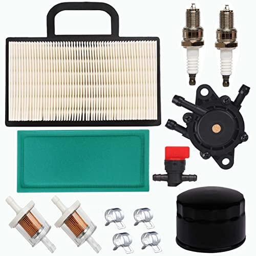 HEYZLASS 698754 Air Filter, 492932S 492932 Oil Filter with 691035 Fuel Filter Tune up Kit Compatible with 499486 499486S 18-26 HP intek V-Twins Lawn Mower Tractor