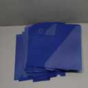 60 PCS Center Tab Poly Out Guides Center Position Tab Vinyl Outguides Plastic File Folders Two Pockets Letter Size Project Folders Clear Front Documents Holder for Home School Office Medical Supplies