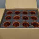 Nuogo 12 Pcs 12 oz Cantaritos De Barro Mexicanos Cantaritos Shooters Taco Tuesday Mexican Clay Cup Cocktail Cups for Tequila Margaritas Mojitos Tazas