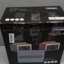 4 Slice Toaster Touch Screen, Stainless Steel Toasters Digital Timer, Dual Control Panel Toasters, 8 Shade Settings, 6 Bread Types for Bagel, Cancel, Defrost 1650W Black