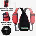 WATERFLY Crossbody Sling Backpack Sling Bag Travel Hiking Chest Bag Daypack