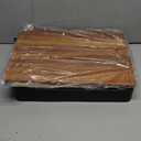 Rolling Cart with Wooden Tabletop, 3 Tier Metal Utility Cart, Rolling Storage Organizer Cart with Lockable Wheels for Kitchen, Office, Bedroom (Black) (11.8"D x 16.5"W x 29.2"H)