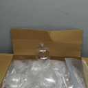 Wettarn 50 Pcs 4" Clear Plastic Flat Fillable Ornaments for Crafts Plastic Discs Christmas Hanging Ornaments Ball with Lid Rope for DIY Crafts Xmas Tree Home Decor Holiday Wedding Party