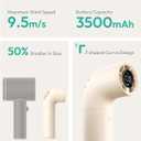 Aecooly Portable Handheld Fan, Powerful Turbo Mini Fan, 16500 RPM High Speed Aero, 14H Max Cooling Time, 5 Speeds Pocket Rechargeable Personal Small Travel GIfts for Women Men -Beige