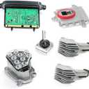 LH Xenon Ballast & LED Module Kit for 2011-2013 BMW 5 Series F10 528i 535i Left Side Replaces# 63-11-7-271-903 63-21-7-217-509 63117271903 63127262731