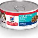 Hill's Science Diet Adult 7+ Wet Cat Food, Tuna Stew, 5.5 oz. Cans, 24-Pack