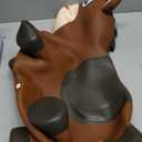 ZOOJOY Bouncy Horse Hopping Toys, Inflatable Animal Horse Toys for Toddlers, Outdoor Indoor Bounce and Ride On Bouncer for Boys Girls, Birthday Gifts for 18 Months 2 3 4 5 6 Year Old with Pump