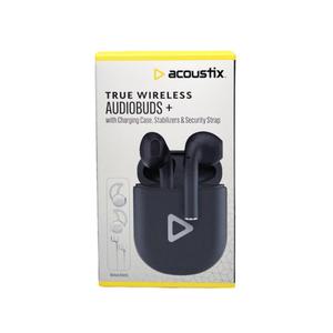 Acoustix AudioBuds+ True Wireless Earbuds with Charging Case - Black