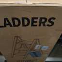 Taranta 3 Step Stool Foldable,Aluminum Step Ladder-Walnut