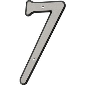 HIllman 841610 4-Inch Nail-On Reflective Plastic House Number 7 3 Pack