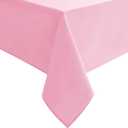 Hiasan Small Tablecloth for Square Tables - Waterproof and Spillproof Washable Fabric Table Cloth Dining, Spring Party, Outdoor Picnic (Pink, 40 x 40 Inch)