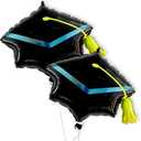 Graduation Decorations 2026 | Graduation Cap Balloons - Big, 22 Inch, Pack of 2 | Graduation Hat Balloon, Graduation Balloons 2026 | Grad Balloons for Graduation Cap Decorations, KatchOn