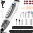 Mini Cordless Rotary Tool:DEKOPRO 3.7V Rotary Tool Variable Speed Display with Type-C Charging, Power Rotary Tool with 70 Accessories for Sanding, Engraving, Polishing, Drilling, Cutting, DIY (Blue)