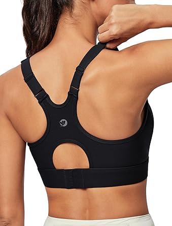 IUGA High Impact Sports Bras for Women High Support Racerback Sports Bra with Sewnin Pads Adjustable Straps Black, M IUGA High Impact Sports Bras for Women High Support Racerback Sports Bra with Sewnin Pads Adjustable Straps Black, M