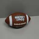 Street Legends Youth Football for Kids: Size 7 Rubber Football for Training, Practicing, Recreational Play- Kids Football (Brown/White)