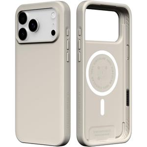 RhinoShield Phone Case Compatible with MagSafe for iPhone 17 Pro Max | SolidX - Reinforced Shock-Absorbing Protection, Minimal and Slim Design with Military Grade Drop Protection - Shell Beige