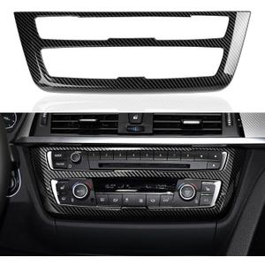 Car Sticker Decal CD Panel Trim Carbon Color ABS Cover Compatible with BMW F30 F31 F34 3GT F32 F33 F36 2013 2014 2015 2016 2017 2018 2019 Accessories (Cd Frame)