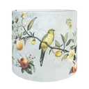 Haultop Small Table Lamp Shade, 8.7x8.7x7.9in Fabric Lamp Shade, Printed Floral and Bird Print Drum lamp shades, 1 Pack Lampshades for Table Lamp, Support Spider and E26/E14/E12 Base