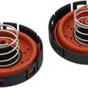 NewYall Pack of 2 Crankcase Vent Valve PCV Pressure Regulating Valve Cover for BMW 545i 2004-2005, 550i 2006-2010, 645Ci 2004-2005, 650i 2006-2010, 745i 2002-2005, 750i 2006-2008, X5 2004-2010