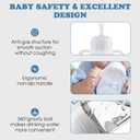 Straw Sippy Cup Conversion Kit for Dr Brown Narrow Nack Baby Bottles, Soft top and Weighted Ball Transition Cup Kit with Handles, Set of 4