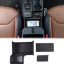 Aunginsy Center Console Storage Box Compatible with Ford Maverick 2022-2024 Pickup Truck Central Control Organizer Tray Front Armrest Storage Accessory Container Insert Tray with Mat ABS Accessories