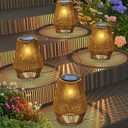 Solar Lanterns, KagoLing Solar Lanterns Outdoor Waterproof Hanging Solar Lights Outdoor Waterproof Solar Lamp Lights Decoration for Outside Garden,Yard,Patio,Porch,Trees,Lawn,Pathway Decor, 4 Pack