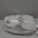 Rootling Baby Feeding Pillow, Anti Overflow Feeding Pillow for Reducing Spit-Up, Safety Nursing Pillow, Baby Lounger Reflux Wedge Breastfeeding, Removable top and Bottom (Small, Gray)