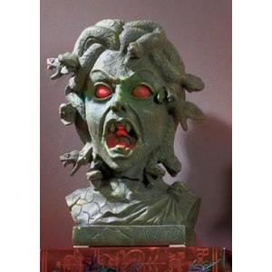 Animated Scary Medusa Head: Halloween or Year Long Decor