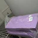 IULULU Gel-Infused Memory Foam Mattress Topper Twin Size, 4 Inch, Purple