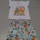 Kaipiclos Western Newborn Baby Boy Clothes Cactus Cow Print Short Sleeved T-Shirt and Casual Drawstring Shorts Summer Outfit Size 70