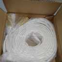 ZYfire Fire Hose - 1" ID x 25 FT Single Jacket TPU Firefighter Hose with M  F NST/NH Brass Couplings 750 PSI Burst Pressure Lightweight for Use in Firefighting