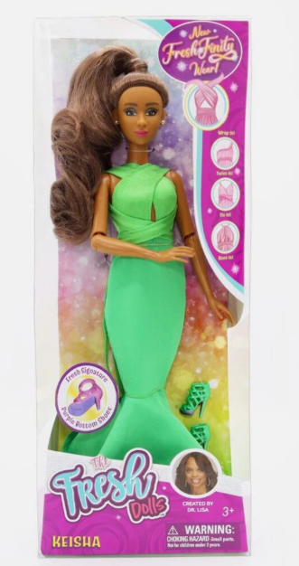 Keisha 11.5" Fresh Doll – Posable Fashion Doll with Fresh Finity Wear & Signature