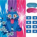 Demon Birthday Party Deroration,Korean Idol Pin the Letter on the Tiger Game,Movies Party Favor Supplies Favor Supplies