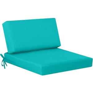 idee-home Outdoor Cushions for Patio Furniture, Outdoor Seat Cushion, Waterproof Couch Hampton Bay Deep Seat Replacement Chair Cushions for Garden Lawn Backyard Deck, 26.5 x 26.5 Peacock Blue idee-home Outdoor Cushions for Patio Furniture, Outdoor Seat Cushion, Waterproof Couch Hampton Bay Deep Seat Replacement Chair Cushions for Garden Lawn Backyard Deck, 26.5 x 26.5 Peacock Blue
