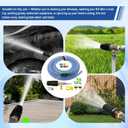 Adjustable Long Range Downstream Injection Nozzle Kit 2-2.5 GPM, Pressure Washer Spray Nozzle, Spray Nozzle Pressure Washer with 1/4" Quick Connect/15FT Hose/Shut-off Valve/Filter.2000 to 3000 PSI.