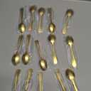 Small Spoons for Spice Jars 8 PCS 3.5 Inch Mini Spoons Gold Stainless Steel Sugar Spoons for Spices, Salt, Sugar, Pepper, Honey