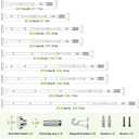Extra Long Tension Rod 41-185inch Silver Tension Curtain Rods no Drilling