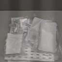 Lyrique Pegboard Wall Organizer, Wall Mounted Storage Set with 2 Pegboards & 13 Accessories, 23.6" x 11.81" White Peg Board Organizer