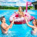 HopeRock Unicorn Pool Floats for Toddlers and Kids, with Water Gun, Pool Toys for 3-8 Years Old Girls, Inflatable Swimming Pool Toys
