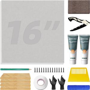 Drywall Repair Kit,Drywall Repair Panel 16 x16,Sheetrock Repair Kit,Drywall Ceiling Repair,Large Hole Drywall Repair Kit