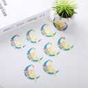 10pcs Suncatcher Parts Metal Blue Fairy Window Pendant DIY Part Ornament DIY Part Hand-Crafts