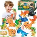 Dinosaur Toys for Kids 3-5, Plastic Dino Toy Set for Boys Age 4-7, 11 Soft Small Dinosaur Figures & 1 Egg, Series of Dinosaur Models for Toddlers Dinosaur Lovers (11PCS)